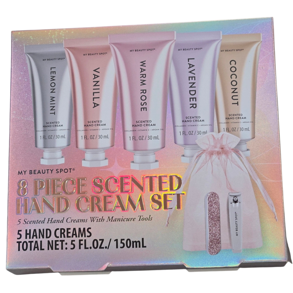 8pc Gift Set - Scented Hand Creams & Manicure Set NIB!